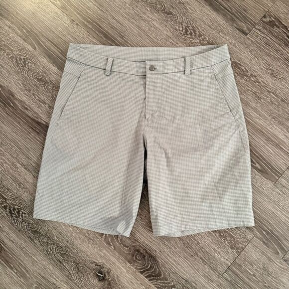 Lululemon Grid Grey Shorts - Picture 1 of 6